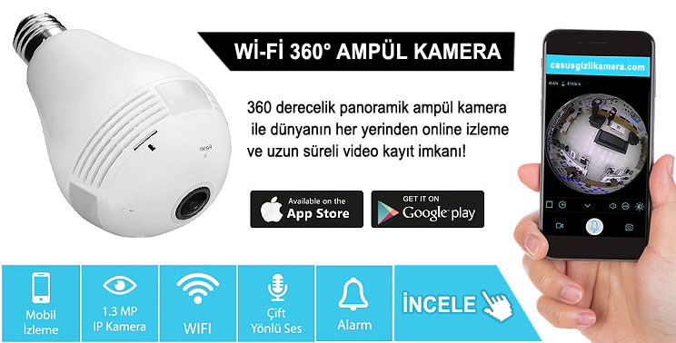 Wifi Ampül Kamera